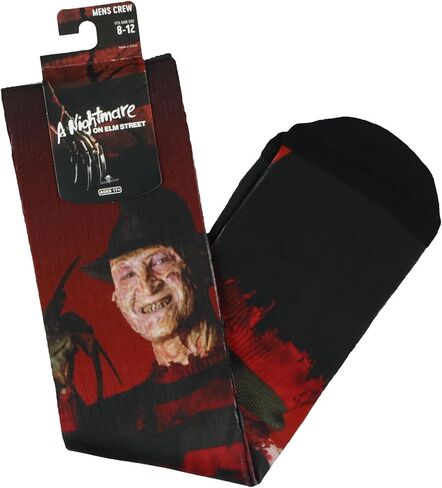 جوارب A Nightmare On Elm Street للرجال من Freddy Krueger مصنوعة من مادة التسامي تناسب مقاس الحذاء 8-12 in Kuwait