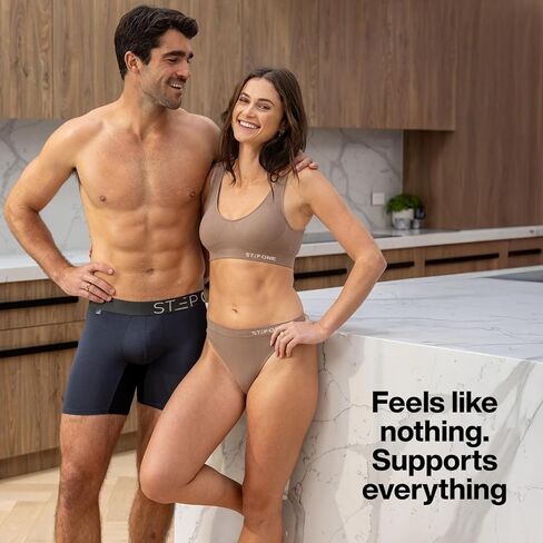 STEP ONE Mens Underwear Trunks, Pack of 3, Anti-Chafing Men's Trunks Underwear, Comfortable Moisture WIcking Boxers for Men in Saudi Arabia