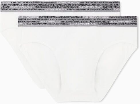 Emporio Armani mens All Over Logo Elastic 2 Pack Brief in Saudi Arabia