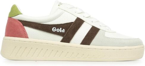 Gola Women's Grandslam Trident Sneaker, White/Slate/Shadow, 6 in Kuwait