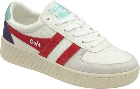 Gola Women's Grandslam Trident Sneaker, White/Slate/Shadow, 6 in Kuwait