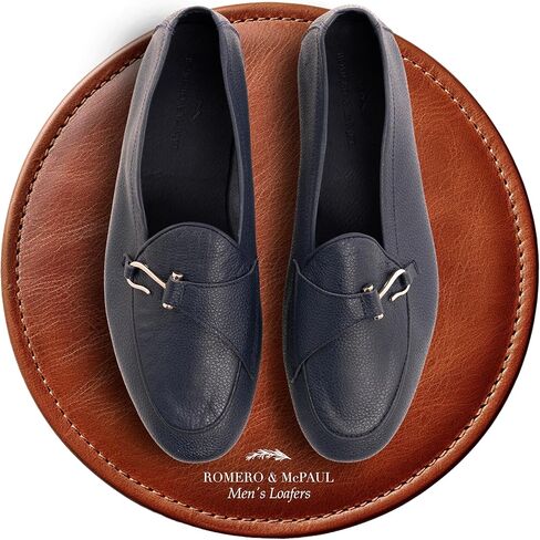 Mens Loafers El Guante Flat Hook Brown | Nautical-Inspired Dress Casual Shoes with Metal Hook Detail | Romero & MC Paul in Saudi Arabia