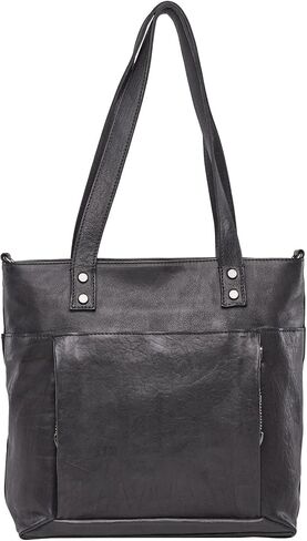 Lady Conceal Concealed Carry Leather Tote Bag for Women - Eden with Universal Holster for Gun in Saudi Arabia