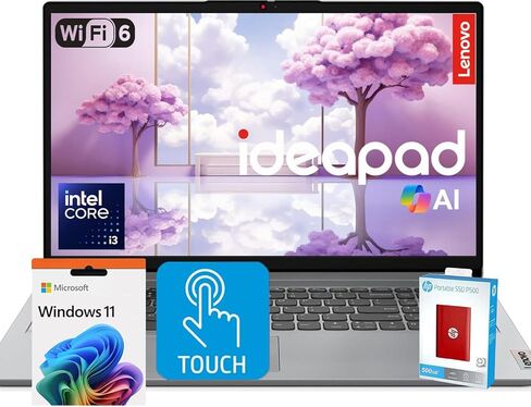 Lenovo IdeaPad Premium Series Laptop • 15.6 FHD Touchscreen • Intel Core i5 10-Core Processor • 24GB RAM • 1.5TB SSD (1TB PCIe SSD withHP P500 512GB Portable SSD) • Copilot & AI Ready • Windows 11 Pro in Saudi Arabia