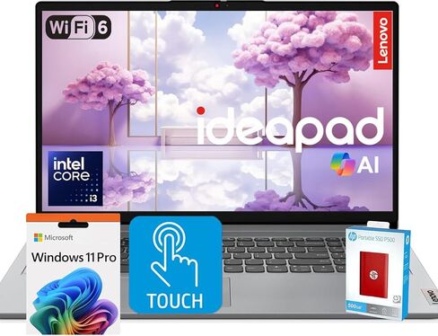 Lenovo IdeaPad Premium Series Laptop • 15.6 FHD Touchscreen • Intel Core i5 10-Core Processor • 24GB RAM • 1.5TB SSD (1TB PCIe SSD withHP P500 512GB Portable SSD) • Copilot & AI Ready • Windows 11 Pro in Saudi Arabia
