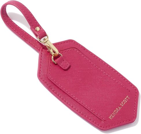 Kendra Scott Leather Luggage Tag, Hot Pink in Saudi Arabia