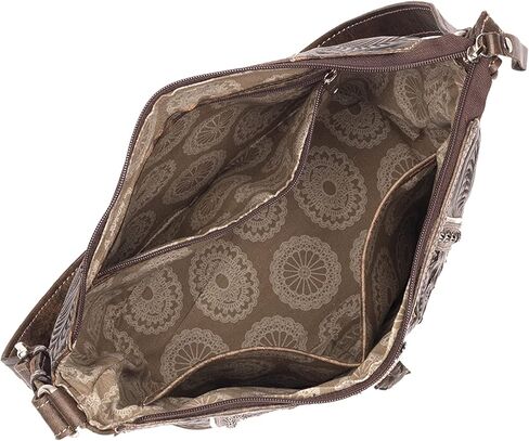 American West Hill Country Zip Top Bucket Tote - Genuine Leather Handbag for Women in Saudi Arabia