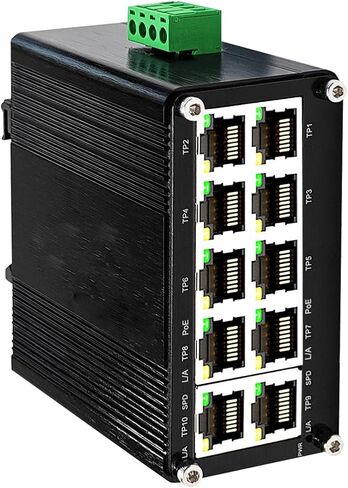 4 Ports PoE Gigabit Industrial Ethernet Switch PoE+ Fiber Switch with 100/1000M SFP IEEE 802.3at PoE Supporting Din-Rail 12~48V DC Input in Saudi Arabia