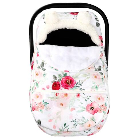 TANOFAR Winter Carseat Cover for Baby Boy, Dinosaurs Cozy & Warm Cover, Infant Car Seat Cover Ultra-Soft Breathable Protect Baby from Cold Wind, Zipped Removable Design in Kuwait
