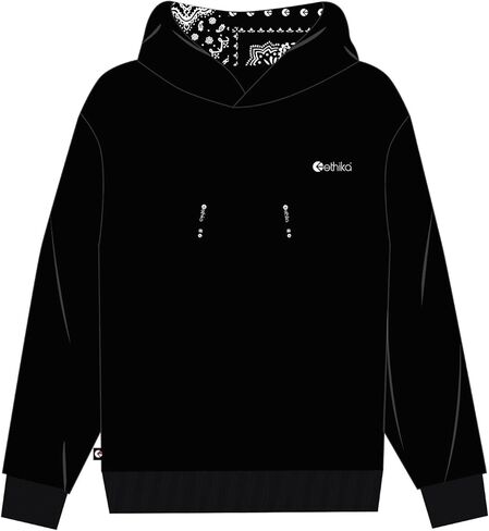 Ethika Men’s Hoodie, Ultra Soft Fleece, Classic Fit - MLH - Logo BLK in Saudi Arabia