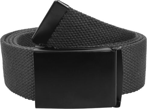 Gelante Fully Adjustable Canvas Web Belt with Black Flip Top Buckle 50'' Long in Saudi Arabia