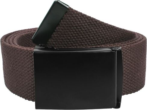 Gelante Fully Adjustable Canvas Web Belt with Black Flip Top Buckle 50'' Long in Saudi Arabia