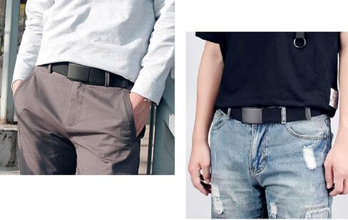 Gelante Fully Adjustable Canvas Web Belt with Black Flip Top Buckle 50'' Long in Saudi Arabia
