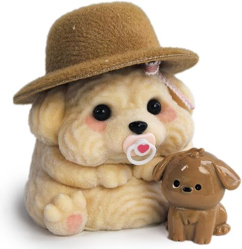 لعبة Taba Squishy Dog Toy ، Taba Squishy Teddy Dog Toy ، Poodle Cute Squishy ، لعبة جرو واقعية ، سليكون Mochi Fidge ، هدية تخفيف الإجهاد للبالغين والأطفال (براون-S) in Kuwait