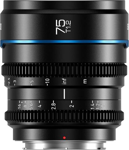 SIRUI Night Walker T1.2 S35 Cine Lens Set, 16mm, 75mm, Large Aperture Manual Focus Lens (MS-2SRG, RF Mount, Metal Grey) in Kuwait