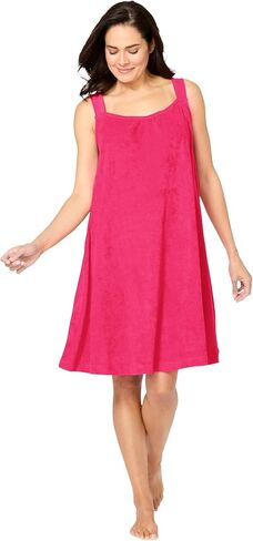 Dreams & Co. Plus Size Sleeveless Terry Lounger in Saudi Arabia