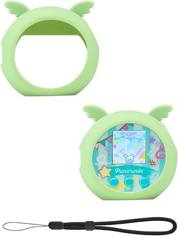 Silicone Case Compatible with Punirunes Interactive Digital Toy - Protective Sleeve with Lanyard (Case Only) - Pale Green in Saudi Arabia