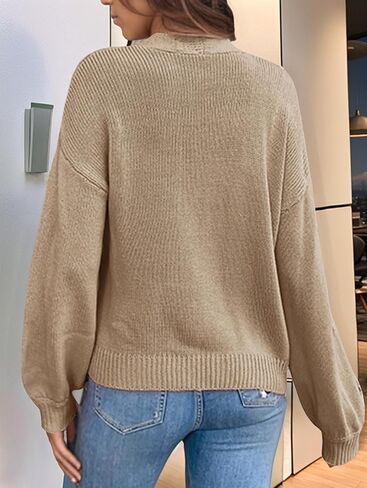 Cardigan Sweaters for Women, 3D Floral Embroidery Knit Cardigan Y2K Open Front Lightweight Sweater in Saudi Arabia