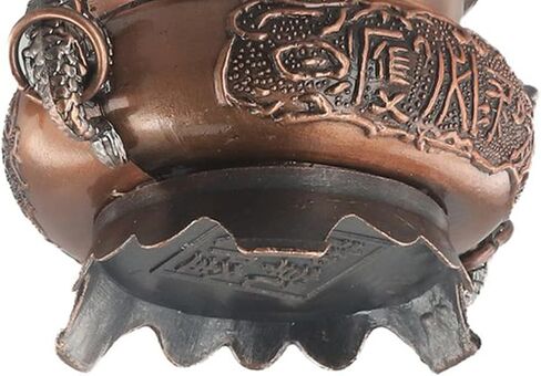 Chinese Style Zinc Alloy Incense Burner and Porcelain Decoration Charcoal Incense Holder, Red Copper in Saudi Arabia