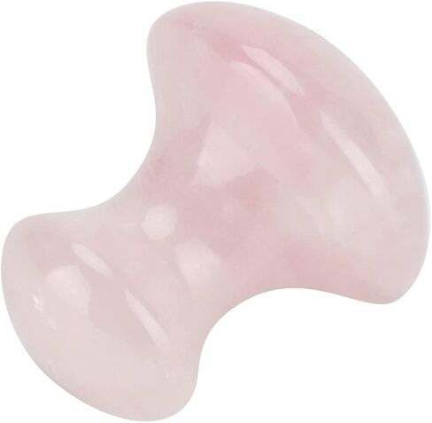Rose Quartz Crystal Massage Stone, Mushroom shaped Face Eyes Massaging Tool, Made of Quartz Crystal, for Face and Eyes in Saudi Arabia