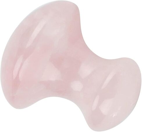 Rose Quartz Crystal Massage Stone, Mushroom shaped Face Eyes Massaging Tool, Made of Quartz Crystal, for Face and Eyes in Saudi Arabia