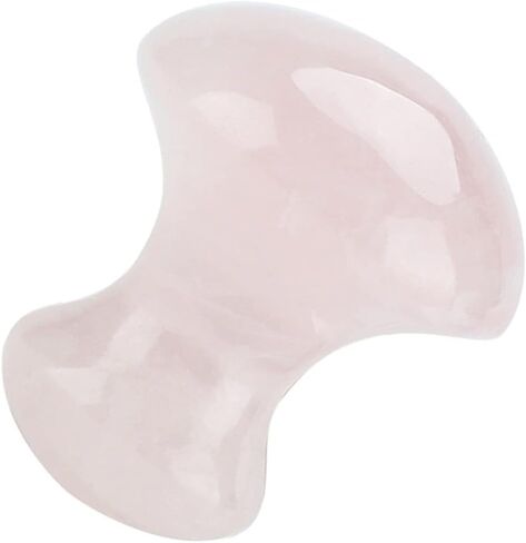 Rose Quartz Crystal Massage Stone, Mushroom shaped Face Eyes Massaging Tool, Made of Quartz Crystal, for Face and Eyes in Saudi Arabia