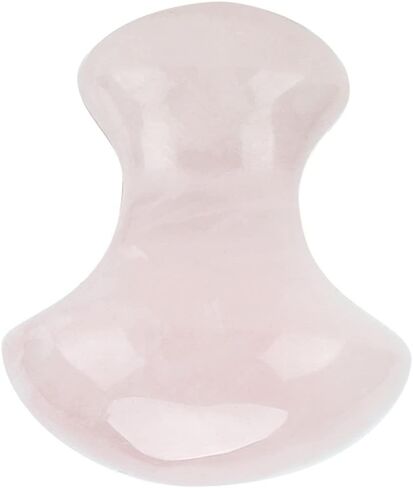 Rose Quartz Crystal Massage Stone, Mushroom shaped Face Eyes Massaging Tool, Made of Quartz Crystal, for Face and Eyes in Saudi Arabia