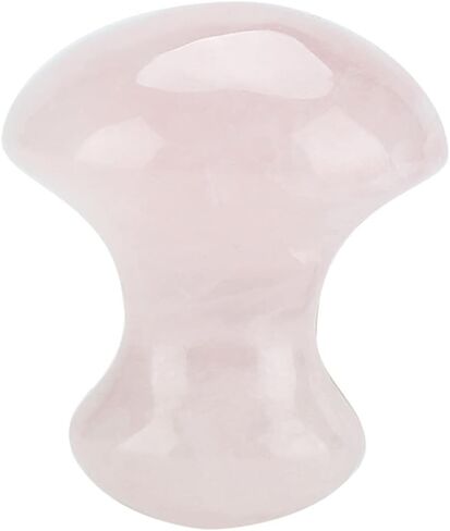 Rose Quartz Crystal Massage Stone, Mushroom shaped Face Eyes Massaging Tool, Made of Quartz Crystal, for Face and Eyes in Saudi Arabia