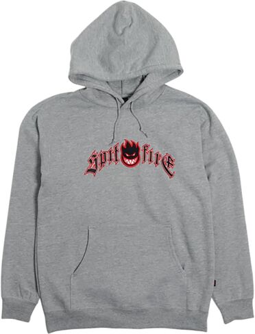 سويت شيرت بغطاء رأس مطرز من Spitfire Immortal Fire باللون الرمادي المنقط in Kuwait