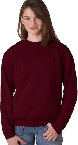 Gildan Youth Heavy BlendTM Crewneck Sweatshirt 18000B - Maroon_L in Saudi Arabia