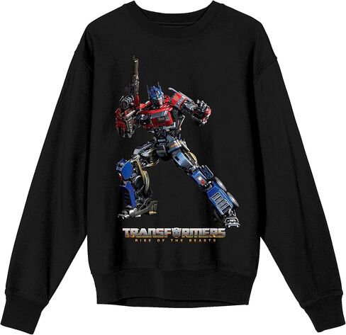 سويت شيرت للبالغين من Bioworld Transformers Rise Of The Beats Optimus Prime يحمل سلاحًا ورقبة دائرية وأكمام طويلة in Saudi Arabia