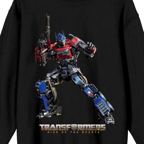 سويت شيرت للبالغين من Bioworld Transformers Rise Of The Beats Optimus Prime يحمل سلاحًا ورقبة دائرية وأكمام طويلة in Saudi Arabia