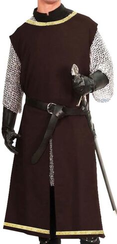 SUNLEXA Medieval Knight Viking Tunic cosplay Halloween costume Shirts Men's Costumes Renaissance Surcoat Tabard LARP (S-6XL) in Saudi Arabia