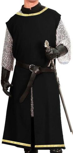 SUNLEXA Medieval Knight Viking Tunic cosplay Halloween costume Shirts Men's Costumes Renaissance Surcoat Tabard LARP (S-6XL) in Saudi Arabia
