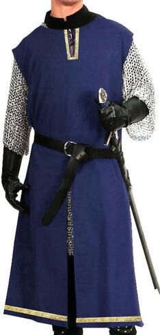 SUNLEXA Medieval Knight Viking Tunic cosplay Halloween costume Shirts Men's Costumes Renaissance Surcoat Tabard LARP (S-6XL) in Saudi Arabia