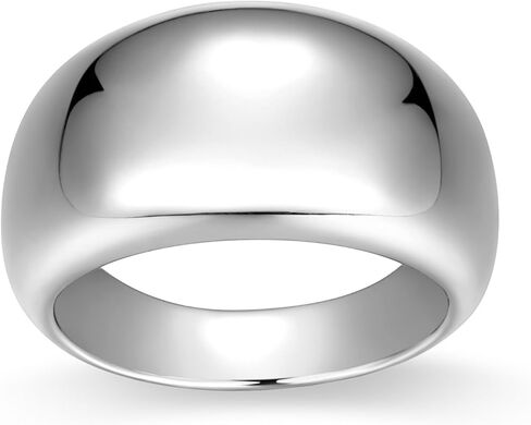 Amazon Essentials (Demi's Pick) Women's Dome Band Ring, Gold or Silver Plated in Saudi Arabia