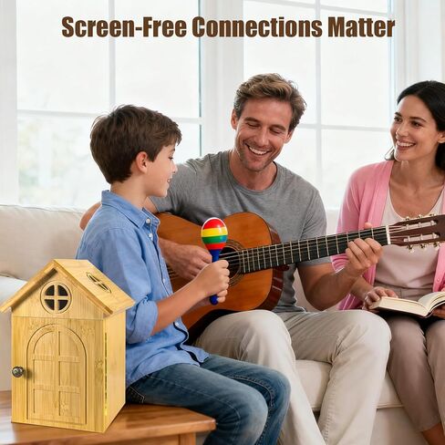 Family Time Phone Organizer — Bamboo Phone Storage Box with Charging Ports, Holds Up to 6 Phones Self-Discipline Phone Holder Helps Children and Adults Regain Focus in Saudi Arabia