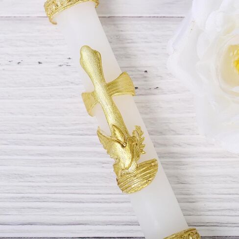Baptism Candle for Boys Girls - Baptismal Candles Catholic for Baptism - Velas para Bautizo de Niño - Velas de Bautizo in Saudi Arabia