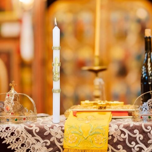 Baptism Candle for Boys Girls - Baptismal Candles Catholic for Baptism - Velas para Bautizo de Niño - Velas de Bautizo in Saudi Arabia
