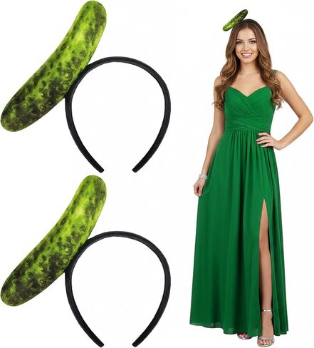 Fruits Headband Halloween Costume for Kid to Adult, Funny Banana/Pickle/Chili Pepper Hat Men Women in Saudi Arabia