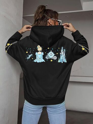 FASHGL Womens Magic Zip Up Hoodies Princess Sweatshirt Oversized Family Vacation Zip-Up Hoodie Cute Long Sleeve Pullover in Saudi Arabia