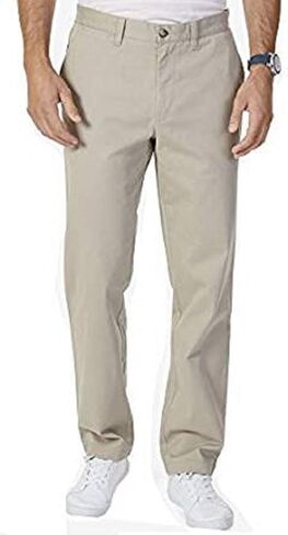 Nautica Mens Stretch Soft Twill, Classic Fit Pants (Khaki, 40W x 30L) in Saudi Arabia