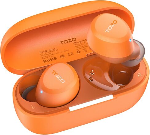 TOZO A1 Wireless Earbuds Bluetooth 5.3 Light-Weight in Ear IPX5 Waterproof Headphones 2 Mic for AI Calls, Immersive Premium Sound Bass Headset with Charging Case, 32 Presets EQ Customization via App in Kuwait