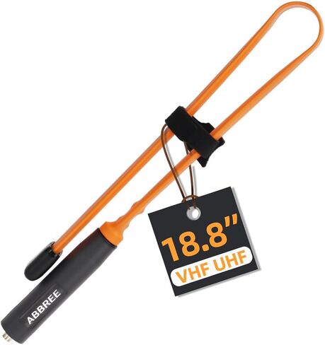 ABBREE SMA-Female Ham Radio Antenna VHF/UHF 18.8-inch 144/430MHz High Gain Foldable CS Tactical Antenna for Baofeng UV-5R BF-F8HP 5RM K5PLUS UV-21R AR-152 Quansheng K6 UVK5(8) Radio Accessories in Kuwait