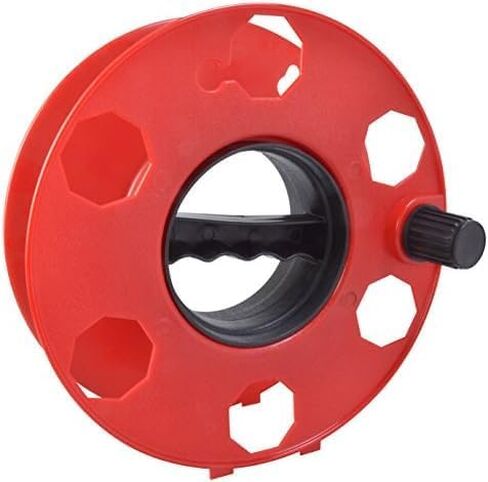 Woods E103 E-103 Wheel, Holds Up to 150 16/3 Extension 125 Feet of 14/3 Gauge Cord, Holiday, Rope, Hose Reel Storage and Light Wire, Heavy Duty Plastic, red and black in Saudi Arabia