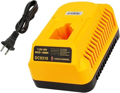 Energup Dual DC9320 Fast Charger for Dewalt 18V Battery DW9116 Compatible with 7.2V-18V XRP NiCD/NiMH DC9098 DC9096 DC9091 DE9057 DW9072, for Dewalt Battery Charger (Not for Lithium) in Kuwait
