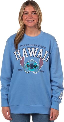 Disney Stitch Women's Experiment 626 Hawaii Pullover Crewneck Sweatshirt in Saudi Arabia