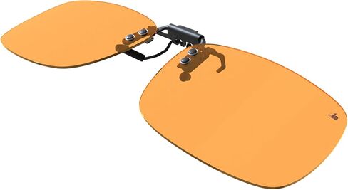 DefenderShield Blue Light Blocking Clip-On Lenses for Computer, Mobile, Gaming, Sleep - Anti Eyestrain, Headache (99% Orange) in Saudi Arabia