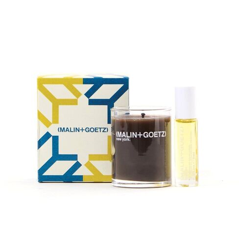 MALIN+GOETZ Leather Perfume Oil + Scented Candle Set | Vegan & Cruelty-Free | notes of nostalgia in Saudi Arabia
