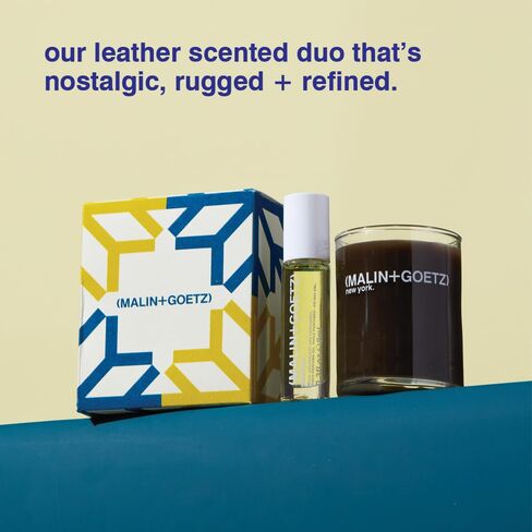 MALIN+GOETZ Leather Perfume Oil + Scented Candle Set | Vegan & Cruelty-Free | notes of nostalgia in Saudi Arabia